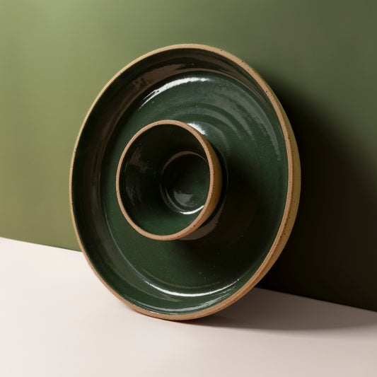 Chibben metsänvihreä tarjoilukulho